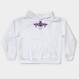 The Bat - purple Kids Hoodie